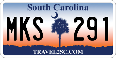SC license plate MKS291