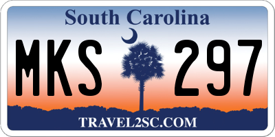 SC license plate MKS297