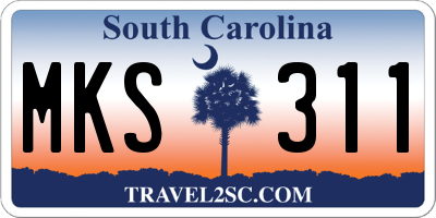 SC license plate MKS311