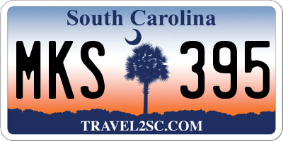 SC license plate MKS395