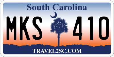 SC license plate MKS410