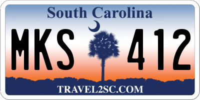 SC license plate MKS412