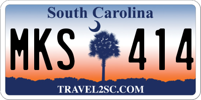SC license plate MKS414