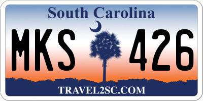 SC license plate MKS426