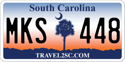 SC license plate MKS448
