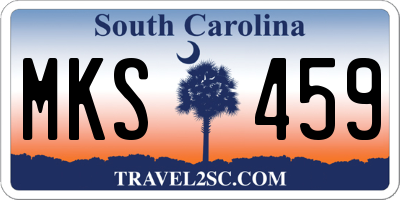 SC license plate MKS459