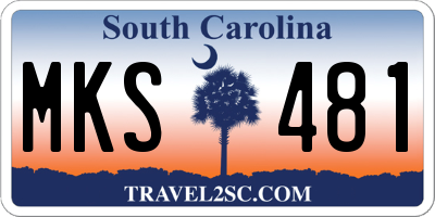 SC license plate MKS481