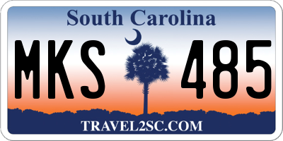 SC license plate MKS485