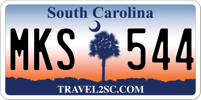 SC license plate MKS544