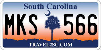 SC license plate MKS566