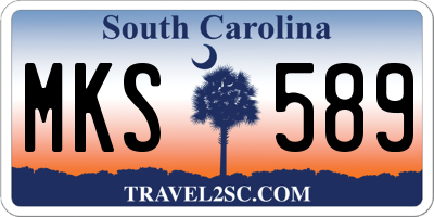 SC license plate MKS589