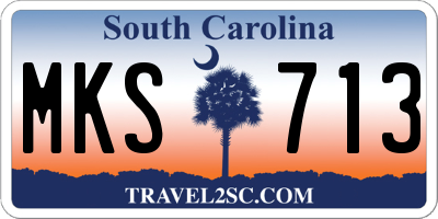 SC license plate MKS713