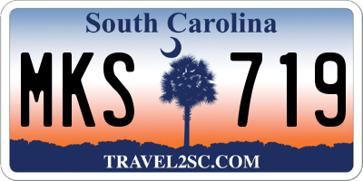SC license plate MKS719