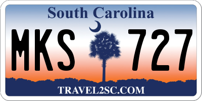 SC license plate MKS727