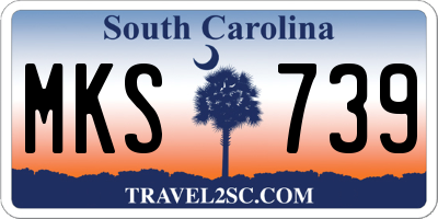 SC license plate MKS739