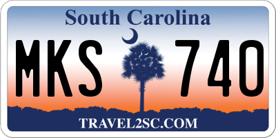 SC license plate MKS740