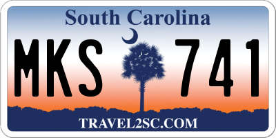 SC license plate MKS741