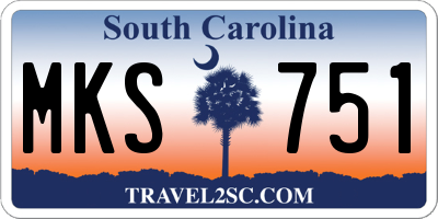 SC license plate MKS751