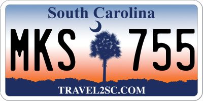 SC license plate MKS755