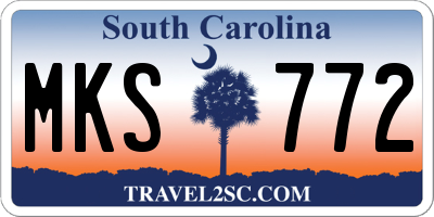 SC license plate MKS772