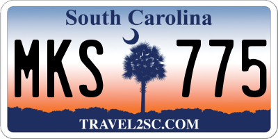 SC license plate MKS775