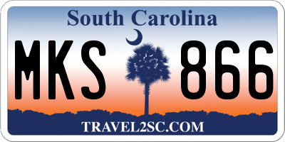SC license plate MKS866