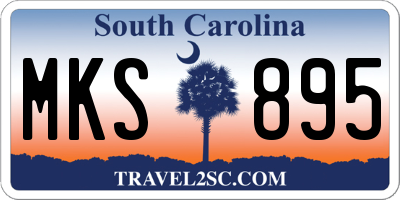 SC license plate MKS895
