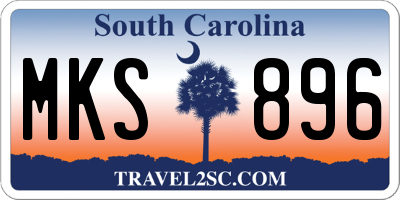 SC license plate MKS896