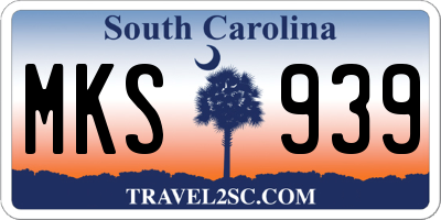 SC license plate MKS939