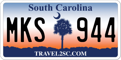 SC license plate MKS944