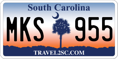SC license plate MKS955