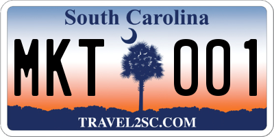 SC license plate MKT001