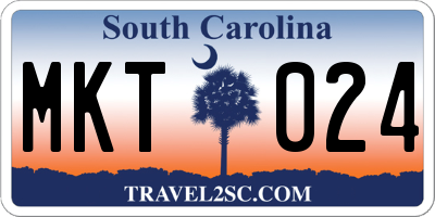 SC license plate MKT024
