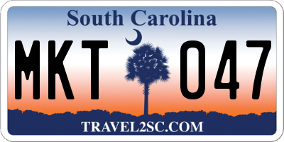 SC license plate MKT047