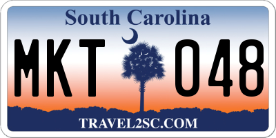 SC license plate MKT048