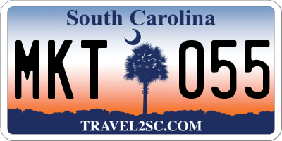 SC license plate MKT055