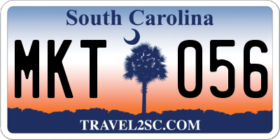 SC license plate MKT056