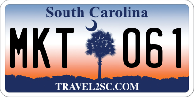 SC license plate MKT061