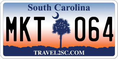 SC license plate MKT064
