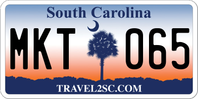 SC license plate MKT065