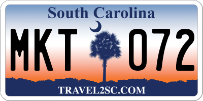 SC license plate MKT072