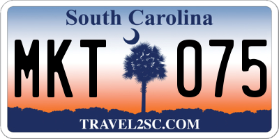 SC license plate MKT075