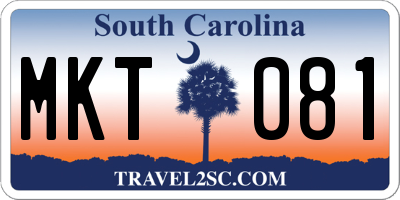 SC license plate MKT081