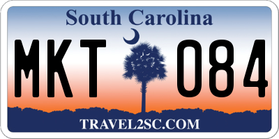 SC license plate MKT084
