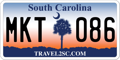 SC license plate MKT086