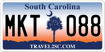 SC license plate MKT088