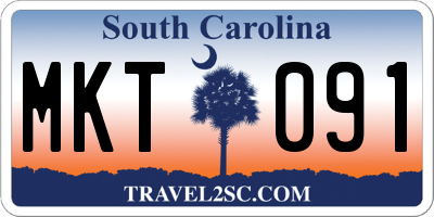 SC license plate MKT091