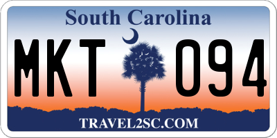 SC license plate MKT094