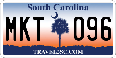 SC license plate MKT096