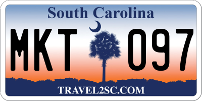 SC license plate MKT097
